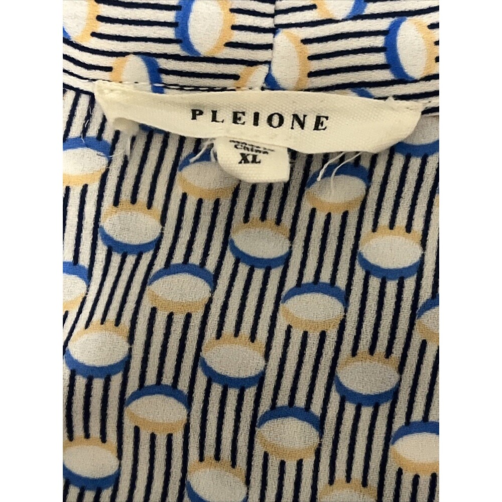 Pleione | Women's Black and White Pattern Sleeveless Top | Size: XL - Picture 3 of 5